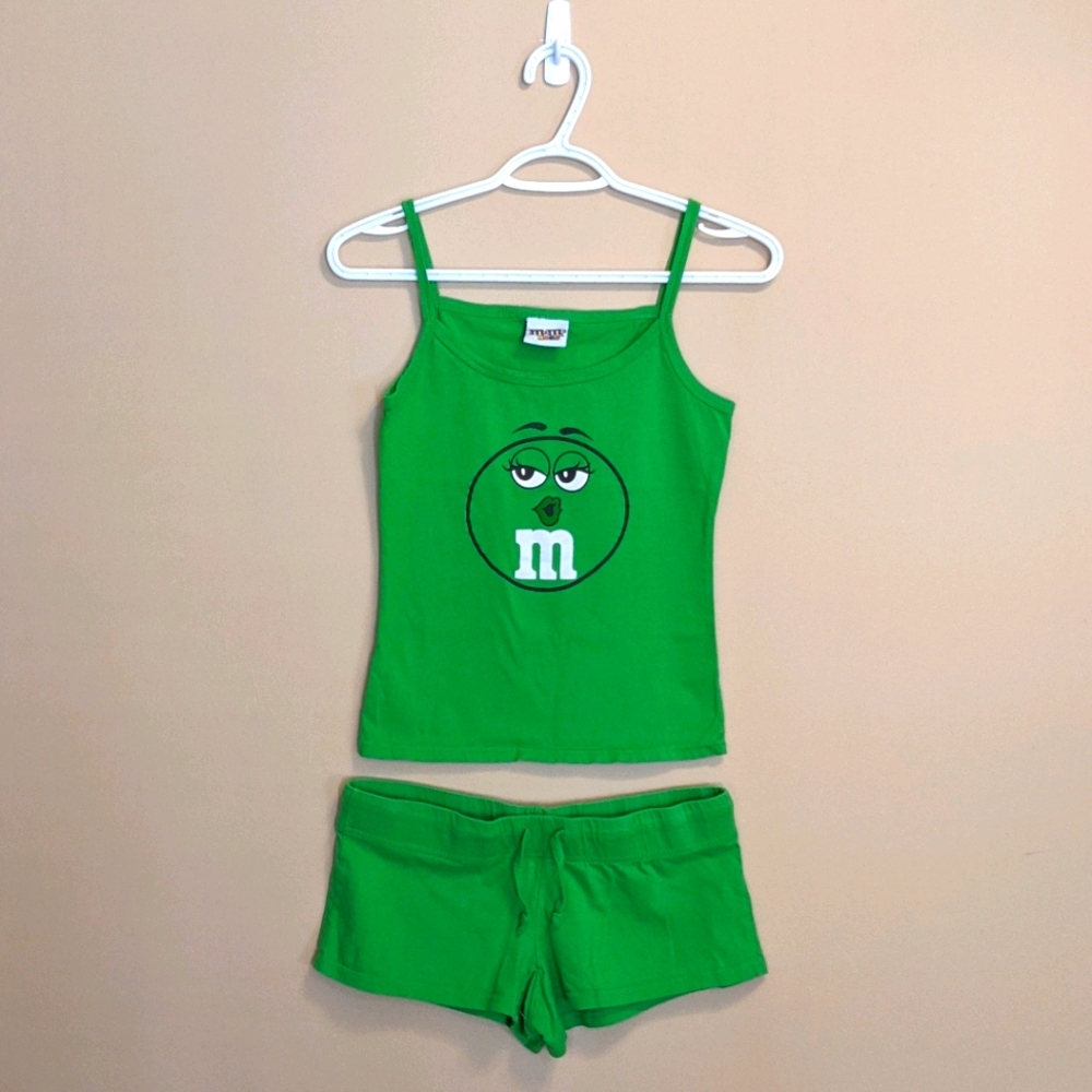 Green M&M Pajama Set